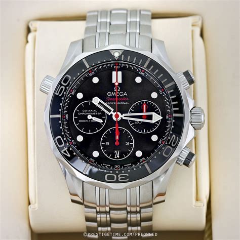 omega seamaster chronograph black|omega seamaster 300m pre owned.